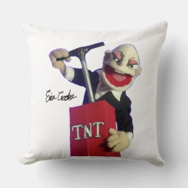 punk puppet with tnt plunger kudde