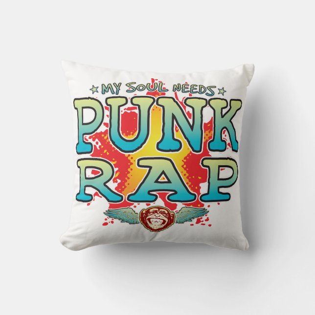 Punk Rap Soul Cushion Kudde (Framsida)