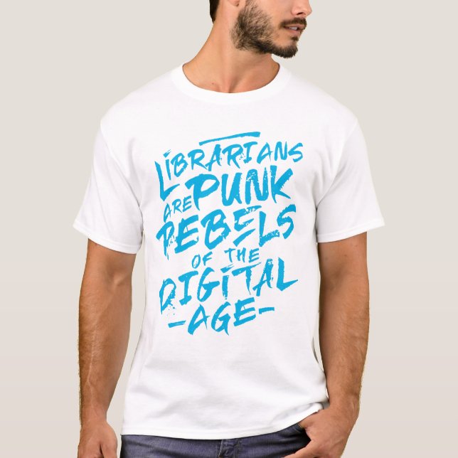 Punk Rebel Librarians T Shirt (Framsida)
