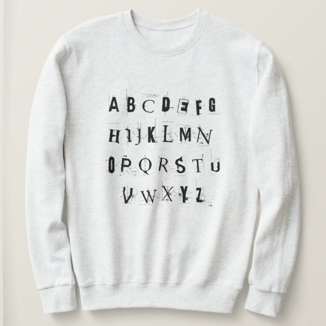 Punk Rock ABC:er T Shirt (Design framsida)