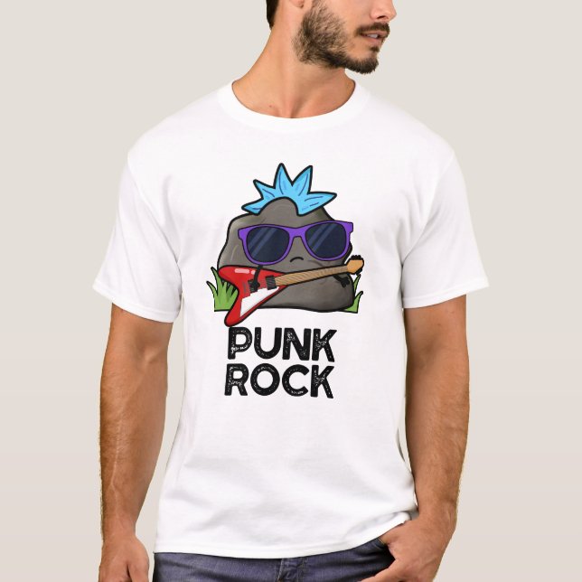 Punk Rock Funny Music Pun  T Shirt (Framsida)