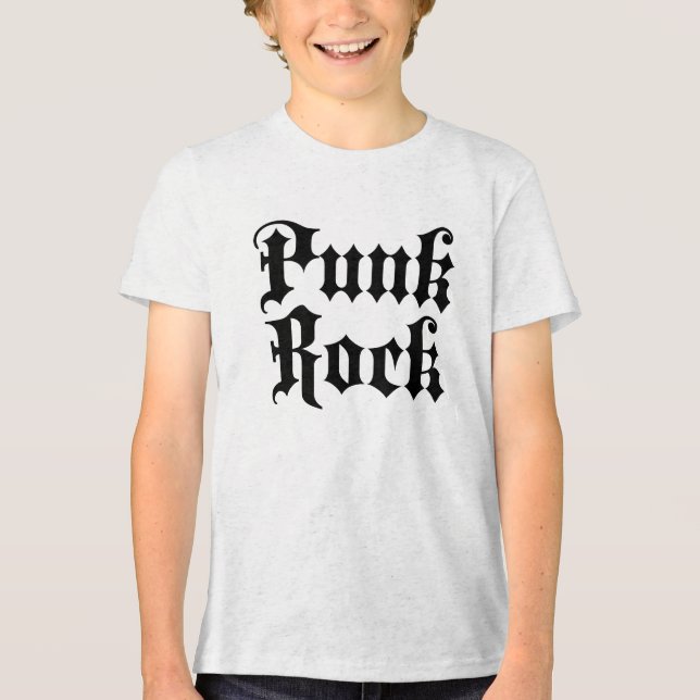 Punk Rock gotiskt logotyp T Shirt (Framsida)