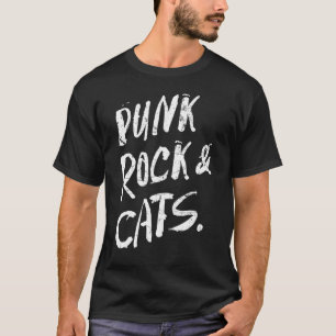 Punk Rock Kattälskare Roligt Festival T Shirt