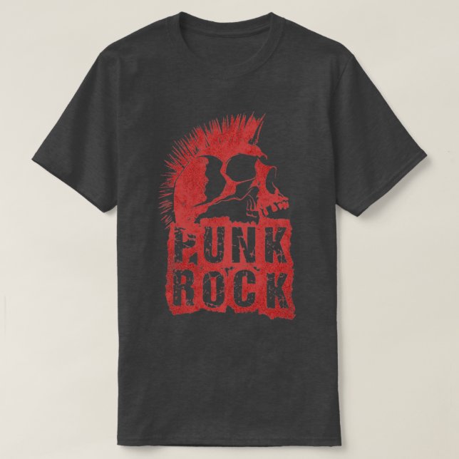 Punk Rock musik10 T Shirt (Design framsida)
