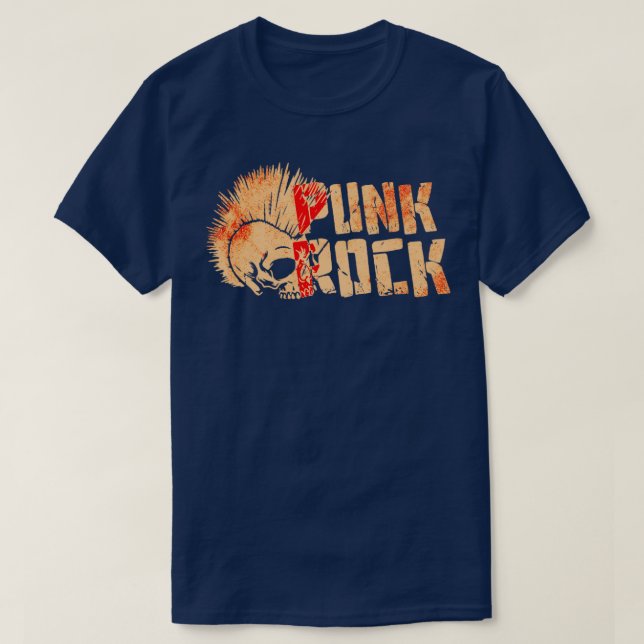 Punk Rock musik13 T Shirt (Design framsida)