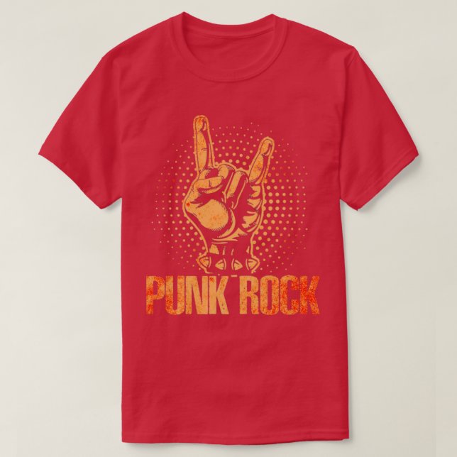 Punk Rock musik8 T Shirt (Design framsida)