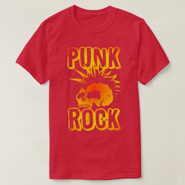 Punk Rock musik 10 T Shirt (Design framsida)