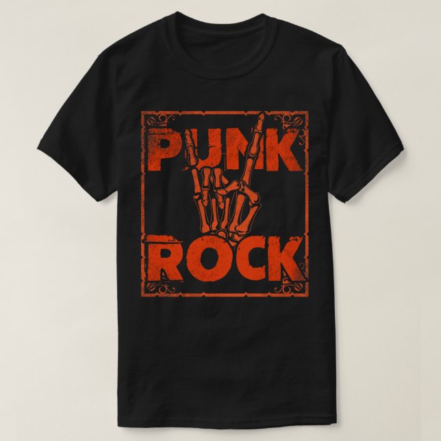 Punk Rock musik 12 T Shirt (Design framsida)