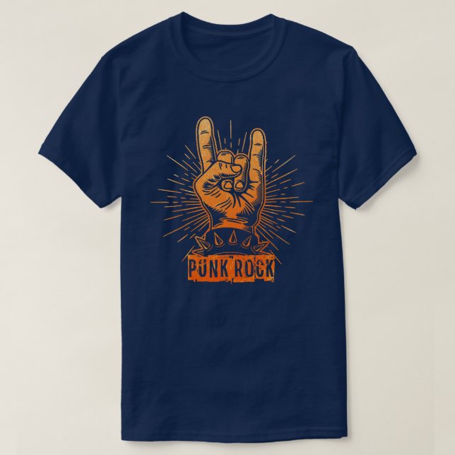 Punk Rock musik 17 T Shirt (Design framsida)