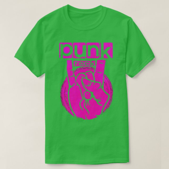 Punk Rock musik 19 T Shirt (Design framsida)