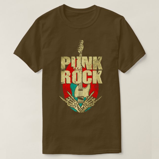 Punk Rock musik 1 T Shirt (Design framsida)
