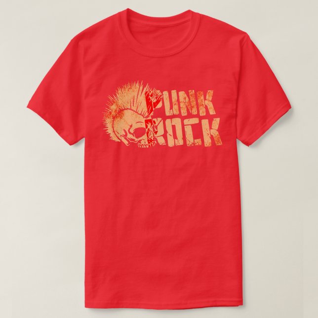 Punk Rock musik 5 T Shirt (Design framsida)