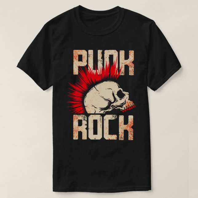 Punk Rock musik 8 T Shirt (Design framsida)