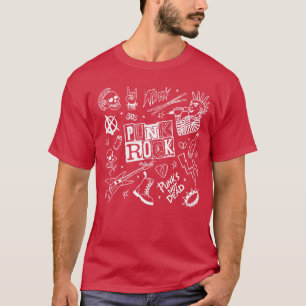 Punk Rock På Rock Kompis Konsert Skelett Händer T Shirt