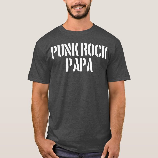 Punk Rock Pappa vänner T Shirt (Framsida)