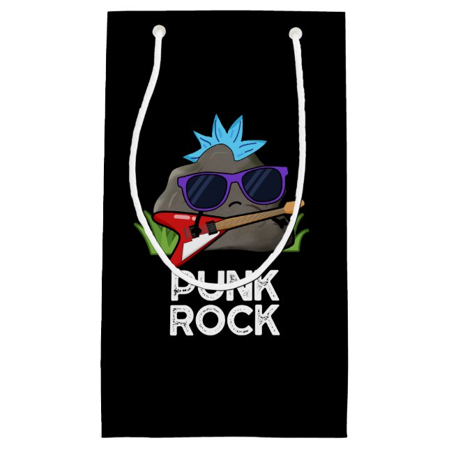Punk Rock Rolig Musik Puns Mörk Bakgrund (Framsidan)