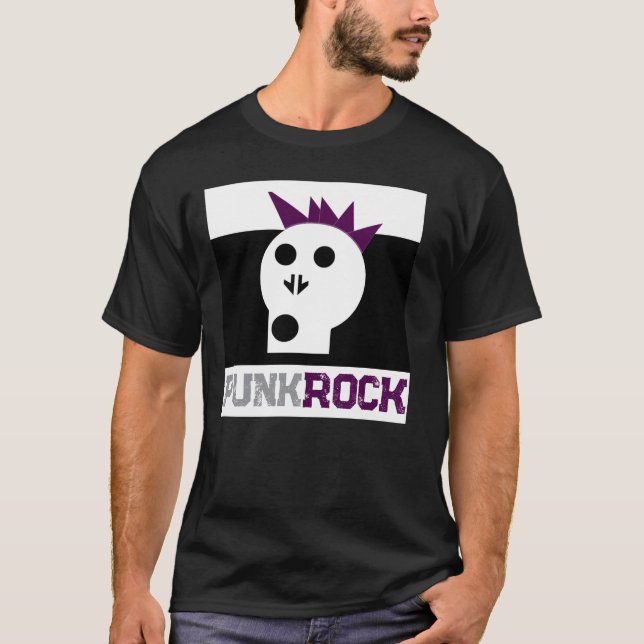 Punk Rock Skullnskin Graphics Tee (Framsida)