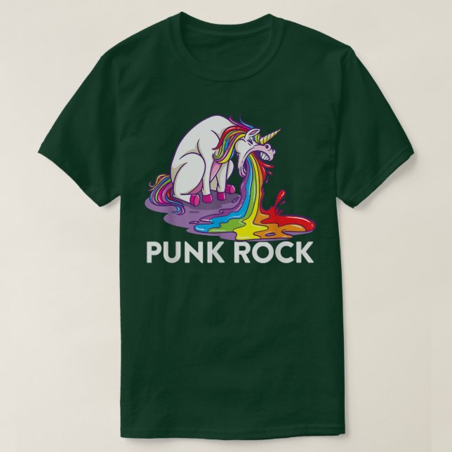 Punk Rock Unicorn T-Shirt (Design framsida)