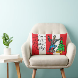 Punk Rock Xmas Lumbarkudde