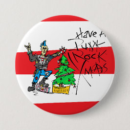 PUNK ROCK XMAS Pin Knapp