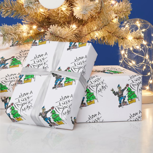 PUNK ROCK XMAS PRESENTPAPPER (Helgdagar)