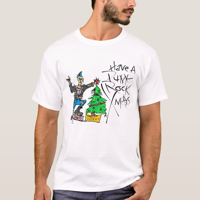 PUNK ROCK XMAS T SHIRT (Framsida)