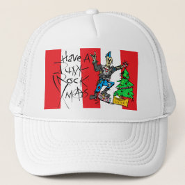 Punk Rock Xmas Trucker Hat Keps