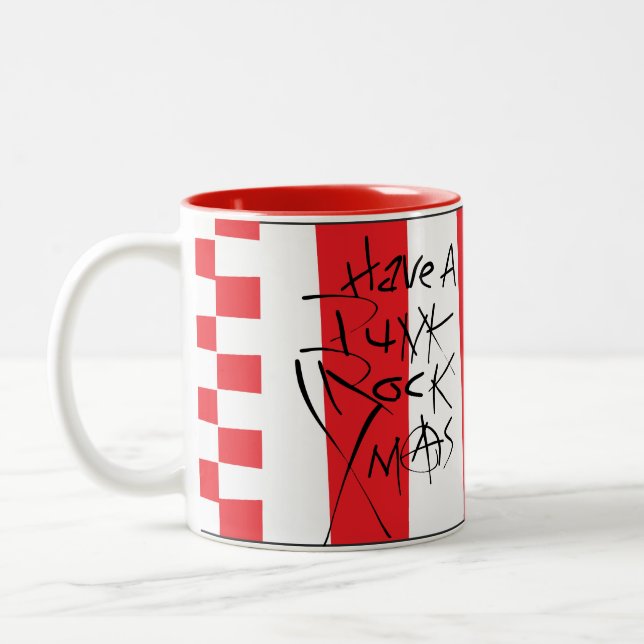 Punk Rock Xmas Två-Tonad Mugg (Vänster)