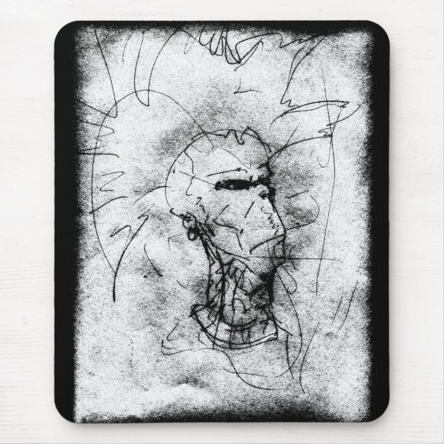 Punk Rocker med Mohawk Musmatta (Framsidan)