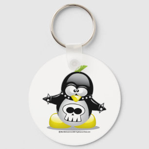 Punk Rocker Penguin Nyckelring