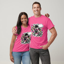 PUNK ROCKER-PUG 8 T SHIRT