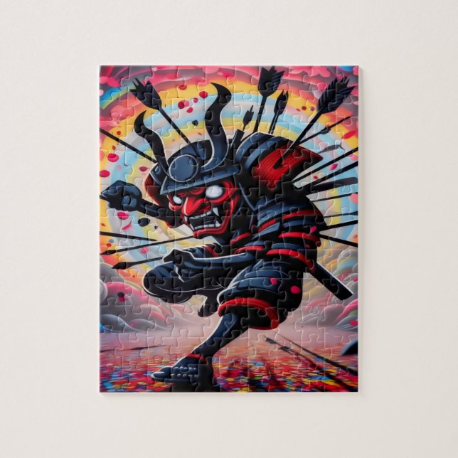 Punk Samurai Jigsaw Puzzle Pussel (Vertikal)