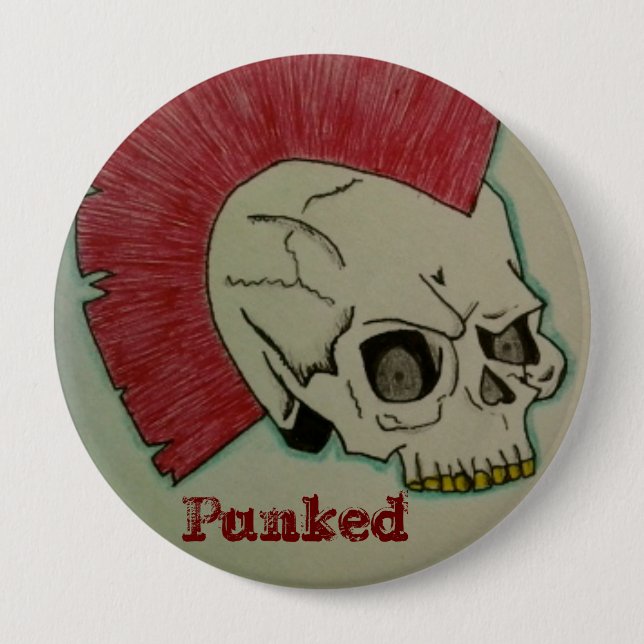 Punk skalle knapp (Framsida)