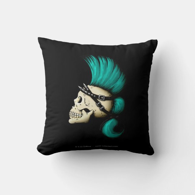 Punk skalle kudde (Framsida)