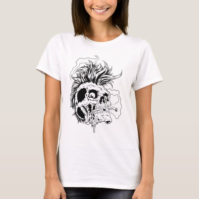 Punk skalle t-shirt (Framsida)