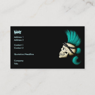Punk skalle visitkort