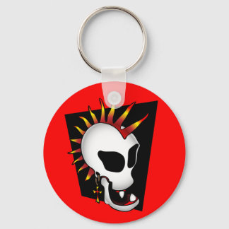 PUNK SKULL-2 NYCKELRING