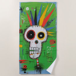 Punk Skull Graffiti Gatukonst