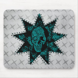 Punk Skull Mousepad (Teal) Musmatta
