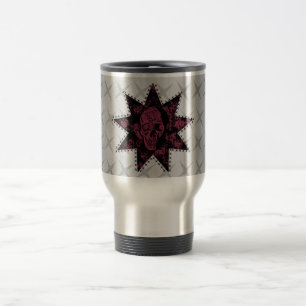 Punk Skull Mugg (Mörk Rosa)