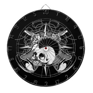 Punk spiken för gitarrer för ro för piltavla