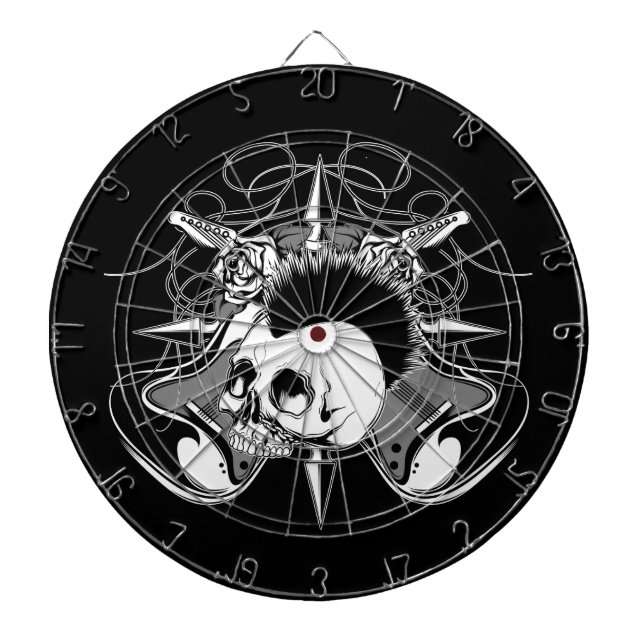 Punk spiken för gitarrer för ro för piltavla (Framsidan)