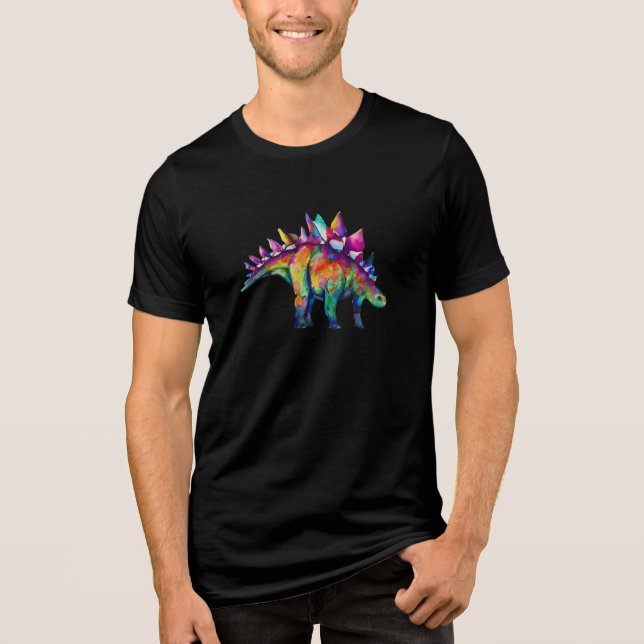 Punk Stegosaurus: Unisex T-Shirt (Framsida)