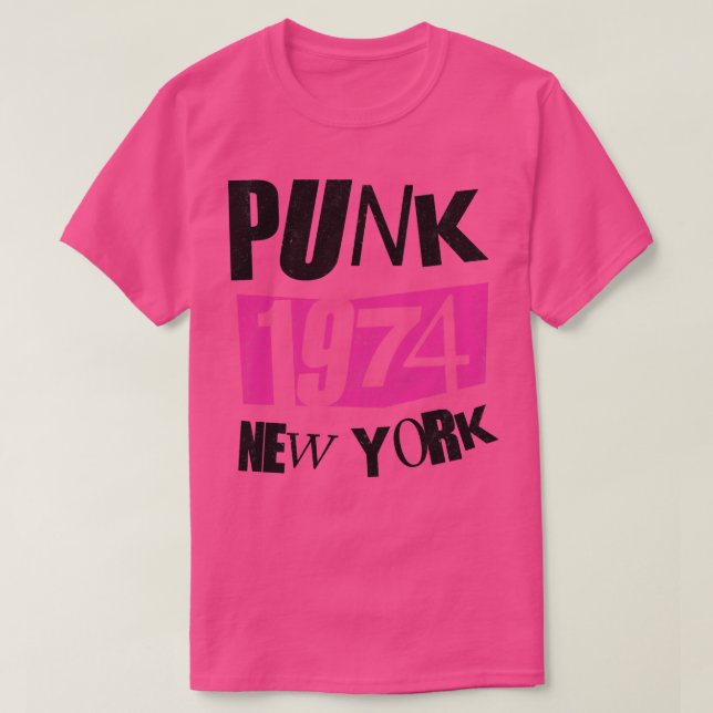 Punk Sten 1974 Vintage T Shirt (Design framsida)
