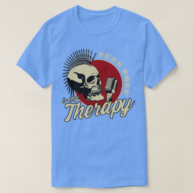 Punk Sten är min terapi T Shirt (Design framsida)