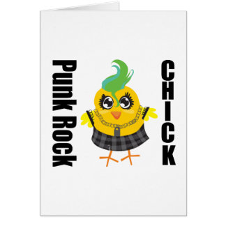 Punk Sten Chick Hälsningskort
