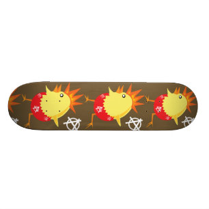 Punk Sten Chicken Skateboard Bräda 19,5 Cm