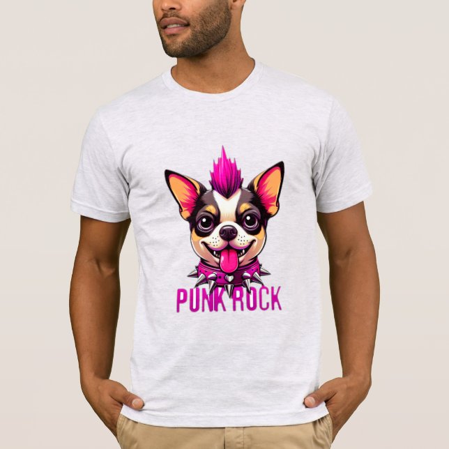 PUNK STEN CHIHUAHUA T SHIRT (Framsida)