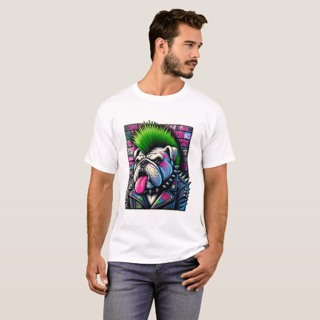 PUNK STEN CITY T SHIRT (Hel framsida)