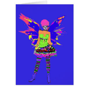 Punk Sten Fairy Hälsningskort